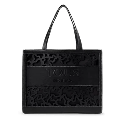 Image of Tous Women&#039;s 2001660651 Amaya KAOS Shock Shopper Bag, Black, XL
