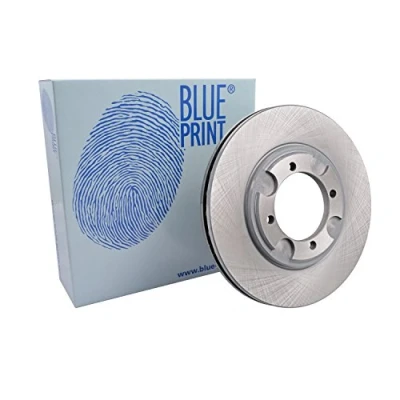 Image of 5171228300 Brake disc BLUE PRINT ADG04309 Front Axle 257mm 22mm 4 Hole 104mm internally vented Coated HYUNDAI: COUPE