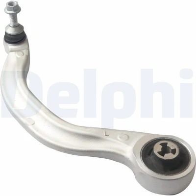 Image of 104435400A Suspension Arm DELPHI TC4708 with ball joint Front Axle Left, Lower, Rear Control Aluminium TESLA: Model 3