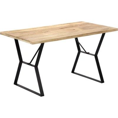 Image of vidaXL Dining Table 140x80x76 cm Solid Mango Wood