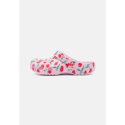 Image of Crocs Classic Fresh Fruits Pool slides, Women&#039;s, Size: M5W6, Pink milk Synthetics