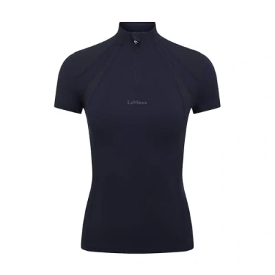 Image of LeMieux Mia Mesh Womens Short Sleeve Base Layer Navy Blue 16