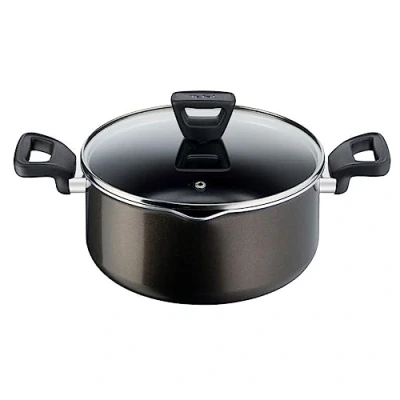 Image of Tefal Titanium XL Intense 24 cm Deep Pot &amp; Lid with Diffusion Base