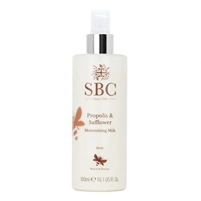 Image of SBC Skincare Propolis &amp; Safflower Moisturising Milk 300ml Lightweight Body Lotion For Dry Skin With Vitamin E Gentle All Types