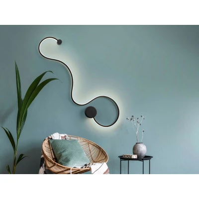Image of Grafos Integrated LED Wall Light, Matt Black