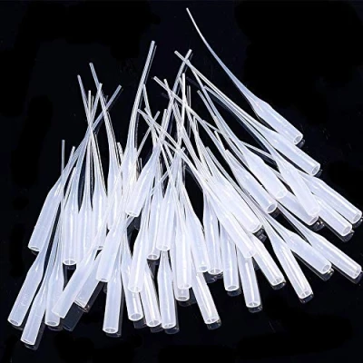 Image of 150 Pcs Plastic Glue Micro Tips,Glue Extender Applicator for Bottles Precision Lab Dispensing Adhesive Dispensers Crafting, White