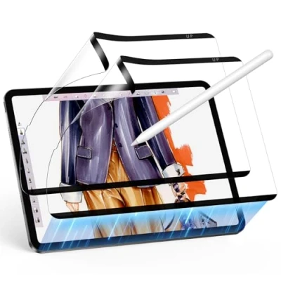 Image of ESR 2 Pack Paper Feel Magnetic Screen Protector for iPad Pro 12.9 Inch (6th/5th/4th/3rd Generation, 2022/2021/2020/2018), Write and Draw Like on Paper, Detachable Reusable, Matte Finish