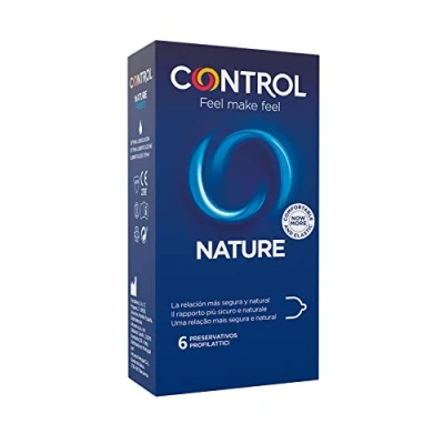 Image of Control Nature Condom Box, Natural Pleasure Range, Lubricated, Perfect Adaptivity, Safe Sex, Pack of 6