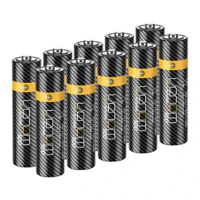 Image of Venom Rechargeable AAA Batteries 500mAh 1.2V NiMH (10 Pack), Black