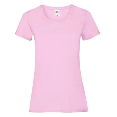 Image of Fruit of the Loom T Shirt Pink Light