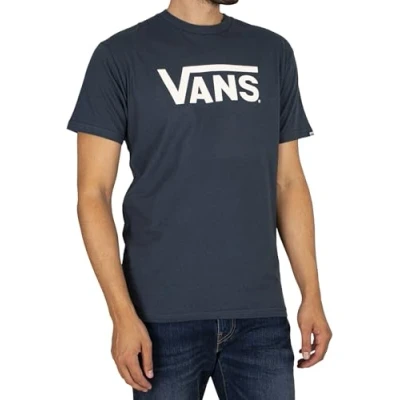 Image of Vans Men&#039;s Classic Drop V T Shirt, Indigo marshmallow, XS