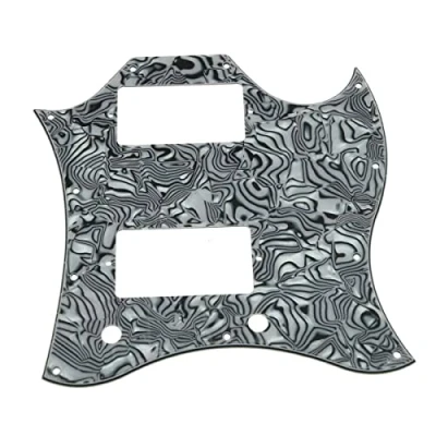 Image of Dopro American Standard SG Guitar Full Face Pickguard for USA Special Black White Shell