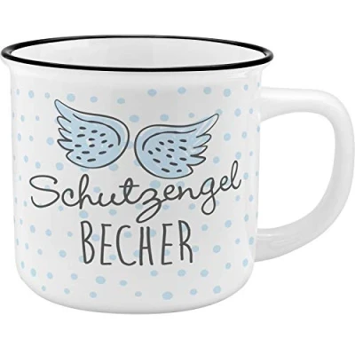 Image of GRUSS &amp; CO Mug Papa Design Bone China Porcelain Enamel Look 35 cl Gift Dad, Father&#039;s Day 45765