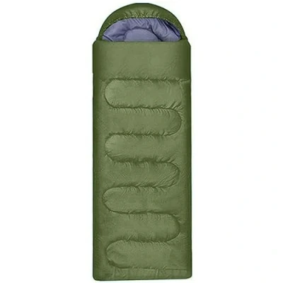 Image of True Face Camping Sleeping Bag 3 4 Season Warm &amp; Cool Weather Hooded Rectangular Single Sleep Bags For Hiking Backpacking Lightweight Packable Travelling Outdoor Khaki