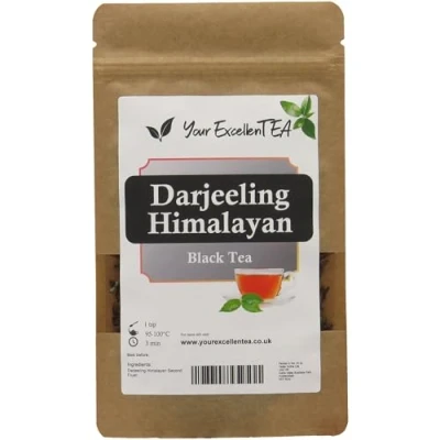 Image of Your ExcellenTEA Darjeeling Himalayan Black Loose Leaf Tea Indian Second Flush Leaves 50g