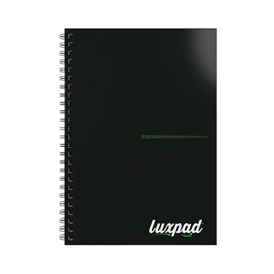 Image of Silvine Luxpad Recycled Twin Wire Hardback Notebook A5 Black (Pack 5)