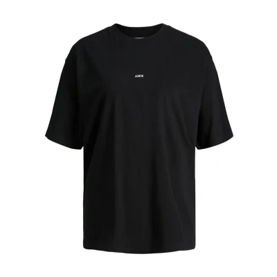 Image of JJXX Jxandrea SS Loose Every LOGO TEE NOOS Basic Tshirt, Women&#039;s, Size: Small, Black