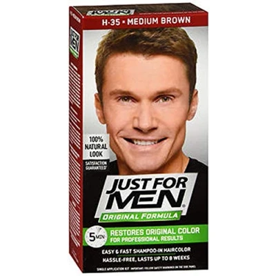 Image of Just For Men Original Formula H 35 Medium Brown Shampoo in Hair Color