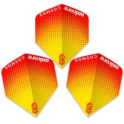 Image of Unicorn UltraFly Dart Flights Cosmos Pulsar Design Big Wing Shape Ultra Durable 100 Micron Polyester PET