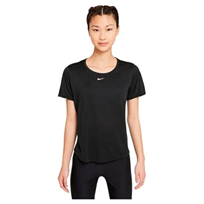 Image of Nike Performance ONE Sports Tshirt, Women&#039;s, Size: Medium, Black/white