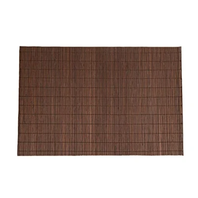 Image of Dining Table Placemat, Heat Resistant Place Mat Stain Anti Skid Washable Bamboo Placemat Kitchen mat… (Dark Brown(Square))
