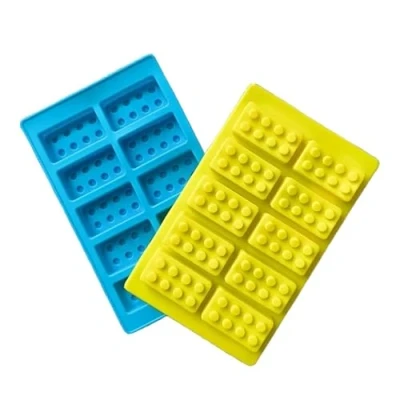 Image of Building Blocks Silicone Chocolate Mould, Ice Cube Trays, Candy Mould for Cake Cupcake Decorations, Non Stick Fondant Icing Molds by Onlineforu lTD