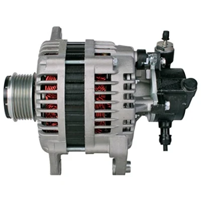 Image of 8973638320, 8973638321, 8973638322, 8973638323, 8973638330 Generator HELLA 8EL 012 426 131 14V 110A incl. vacuum pump 60mm VAUXHALL: Astra Mk5