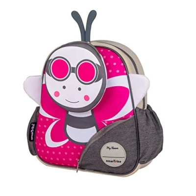 Image of smarTrike Toddler Backpack, 12&quot; Little Kid School Bag, Butterfly Pink, S,