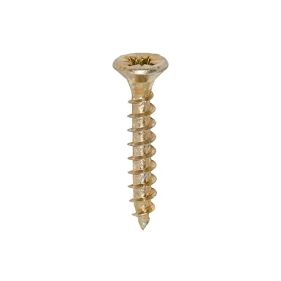Image of TIMCO Solo Chipboard and Woodscrews Gold 4.0 x 25 Box of 200 40025SOLOC