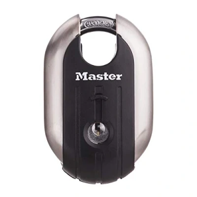 Image of Master Lock 189EURD Key Padlock with Shrouded Shackle, 9,9 x 4,9 2,6 cm