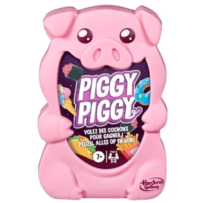 Image of Hasbro Gaming Piggy Family Card Game French Dutch Version