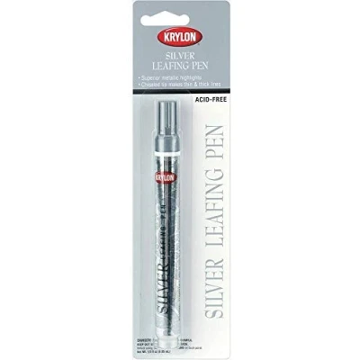 Image of Krylon Acid Free Leafing Pen For Metallic Highlights Silver (1 Pen)