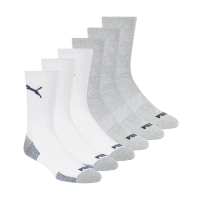 Image of PUMA Men&#039;s 6 Pack Crew Socks