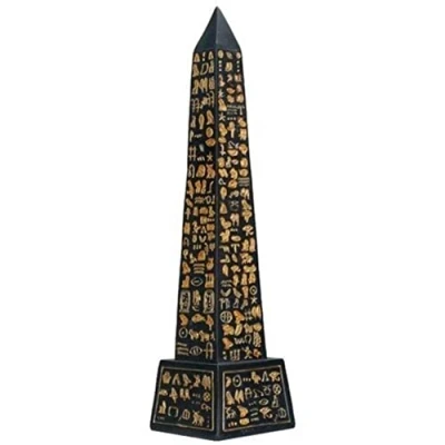 Image of SUMMIT COLLECTION Black Egyptian Obelisk Collectible Figurine
