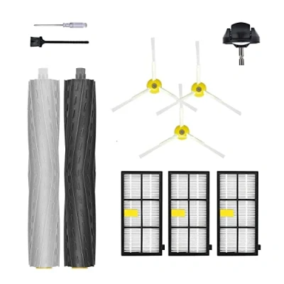 Image of SENNII Replacement Parts for iRobot Roomba 980 960 880 870 890 891 860 805 801,800 900 Series Vacuum Cleaner Accessory kit Includes 1 Pack Bristle Brush,Front Caster Wheel,and 3 Filter,Side Brush