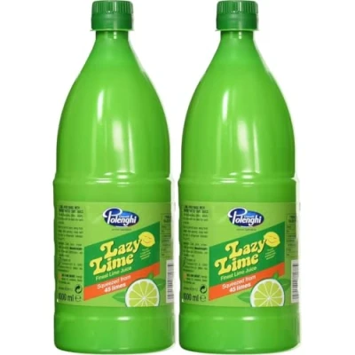 Image of Lazy LIME Juice 1 Litre (Pack of 2)