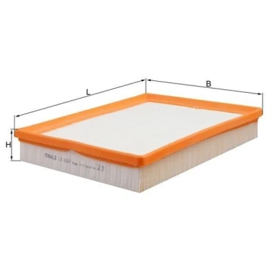 Image of 2210514, JX619601AA Air Filter MAHLE ORIGINAL LX 4849 42,3mm 205mm 267,6mm Insert FORD: Kuga Mk3, Focus Mk4 Hatchback, Turnier