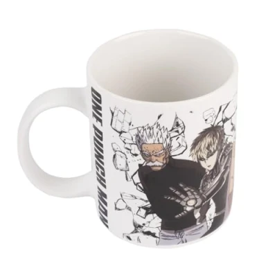 Image of Grupo Erik One Punch Man Heroes Ceramic Mug 35 cl / 350 ml 3.74 x 3.15 inches 9.5 8 cm Coffee Tea Anime Gifts Manga