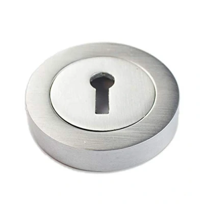 Image of Vibe Key Hole Escutcheon Satin Chrome