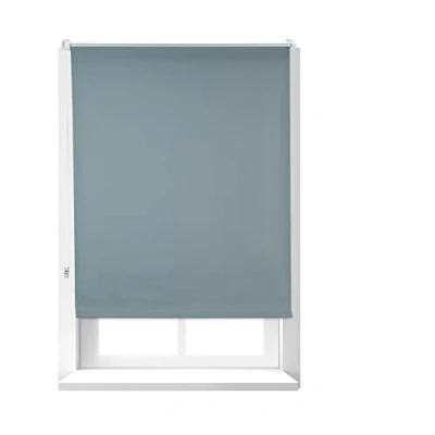 Image of Relaxdays Darkening Blinds with Heat Protection, Thermal Roller, No Drilling, Side Pull Roller Klemmfix, 90 x 160 cm