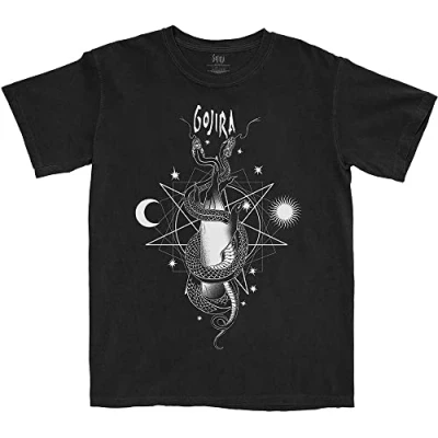 Image of Gojira Celestial Snakes Official Tee T Shirt Mens Unisex (Medium) Black