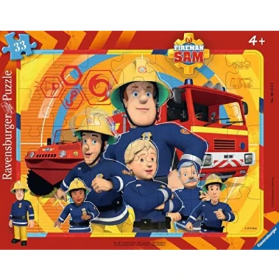 Image of Ravensburger 3 Fireman Sam Jigsaw Puzzle, 06114 Sam.der