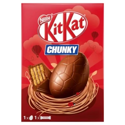 Image of Nestle Kit Kat Chunky Medium Easter Egg 129g
