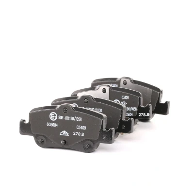 Image of 0446602170, 0446602180, 0446602181, 0446602182, 0446602190 Brake pad set ATE 13.0460 5604.2 with acoustic wear warning accessories