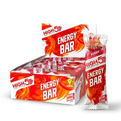 Image of HIGH5 Energy Bar Real Fruits Soft No Artificial Sweeteners (Berry, 12 x 55g)
