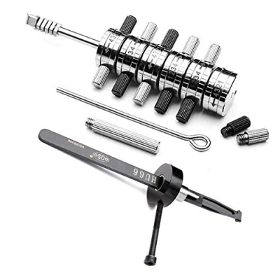 Image of Loboo Idea Premium Tibbe Lock Pick/Decoder Hand Tool and HU66 VW Inner Groove Picks Tool. Pick Tool/Automotive Tools Locksmith Lockpicking