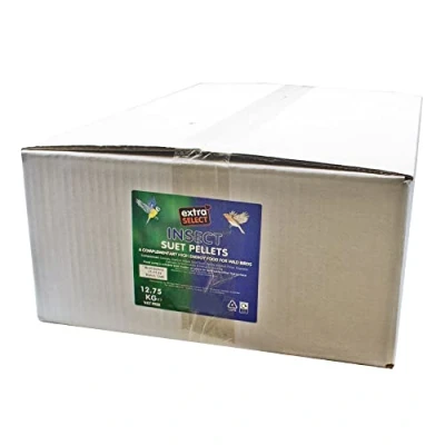 Image of Extra Select Insect High Energy Suet Pellets Wild Bird Food Protein, Fat Rich Year Round Feeding 12.75 kg Bulk Box