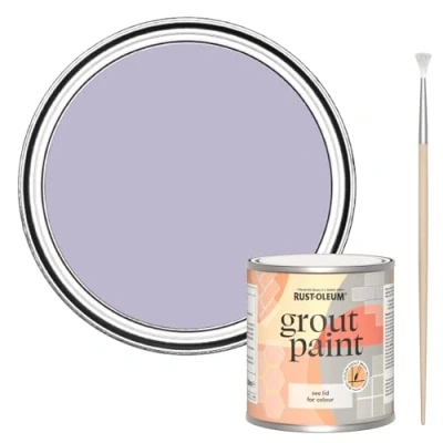 Image of Rust Oleum Purple Ultra Durable Grout Paint Wisteria 250ml