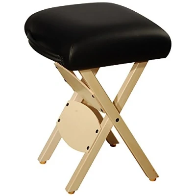 Image of Master Massage Tables Lightweight Wooden Handy Folding Stool Black