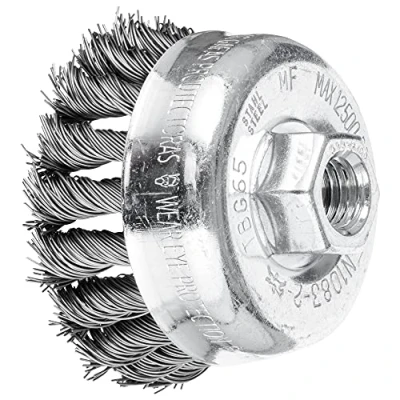 Image of Pferd POS TBG 65/M14 Steel Wire 0.50 SG Threaded Cup Brush